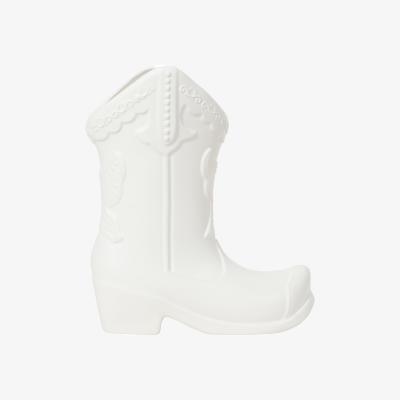 The Range Cowboy Boot Vase 26cm - White
