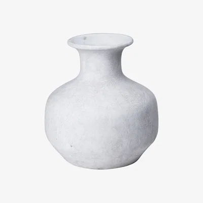 The Range Hill Interiors Darcy Squat Vase - Stone