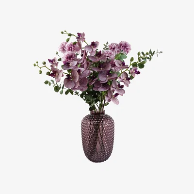 The Range Berry Burst Vase Artificial Orchids and Foliage - Berry Burst Orchid Vase