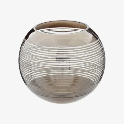 The Range Azul Small Ombre Vase in Grey - Glass 100%