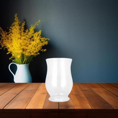 The Range Curved Glass Hurricane Vase Glass Vases - White
