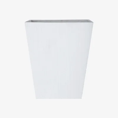 The Range Haldis Small White and Silver Ceramic Vase - White