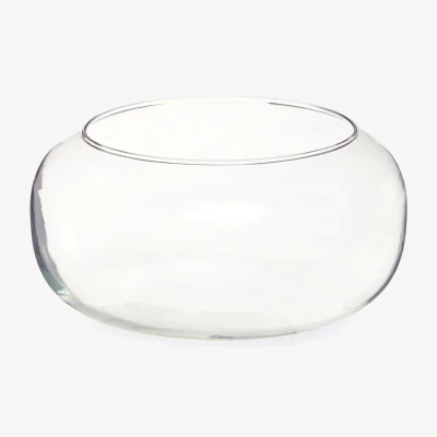 The Range Darnell Round Brown Vase - Clear