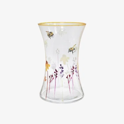 The Range Busy Bee Glass Vase  - White