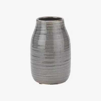 The Range Glowrex Grey Stefanie Vase - Grey