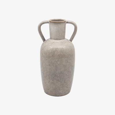 The Range Latte Reactive Glaze Vase - Grey