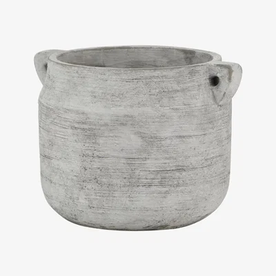 The Range Athena Stone Hydria Faux Flower Vase - White