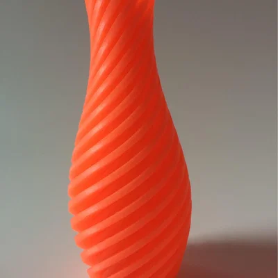 The Range Diagonal Vase 14cm - Orange