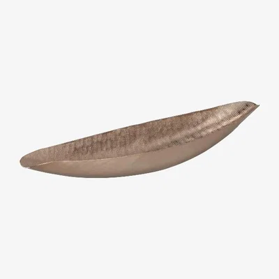 The Range Rose Copper Long Boat Vase - Copper