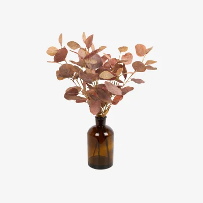 The Range Faux Eucalyptus Vase Arrangement - Coffee