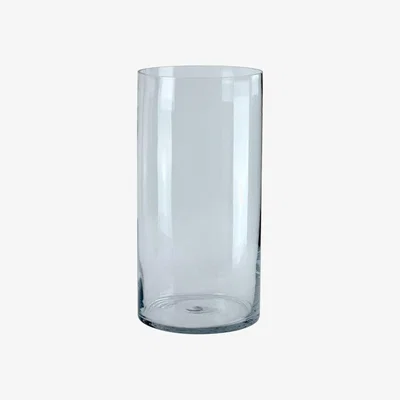 The Range Clear Glass Cylinder Vase 20cm - Clear