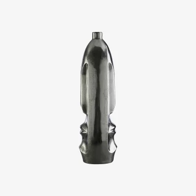 The Range Garan Grey Marble Effect Large Vase - Aluminium 100%