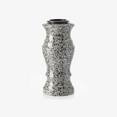 The Range Granite Flower Vase Grave Cemetery - Elegant Monument Graveside Decor - Grey