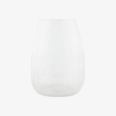 The Range Modern Crackle Vase - Clear