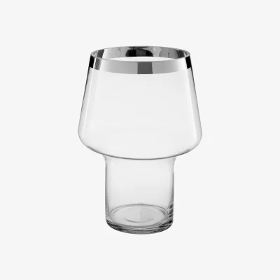 The Range Fia White Vase - Glass 100%