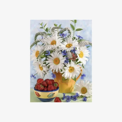 The Range Daisy and Strawberry Vase Diamond Painting Kit - Multi