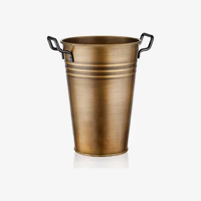 The Range The Mia Black Vase - Gold