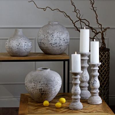 The Range Regola Stone Textured Ceramic Vase - Stone