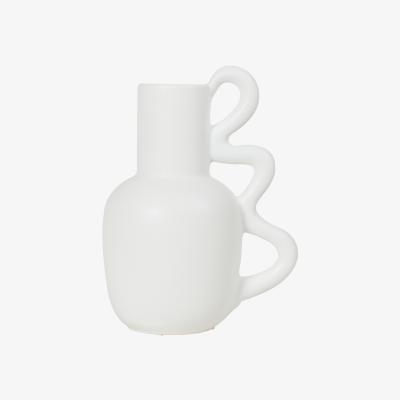 The Range Elise Abstract Handle Vase - White