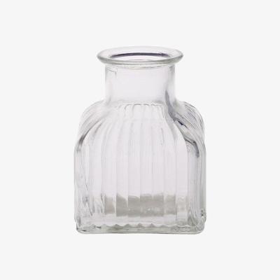 The Range Clear Glass Square Bud Vase - Clear