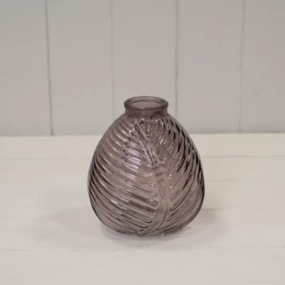 The Range Charming Amethyst Leaf Bottle Vase - Purple