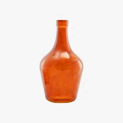 The Range Large Bottle Neck Vase - Amber
