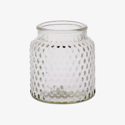 The Range Bobble Pattern Glass Jar Vase H11cm - Clear