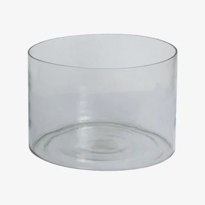 The Range Tasman Small Glass Cylinder Vase For Elegant Decor - Clear