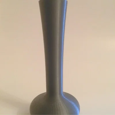 The Range 3D Printed Slimline Vase - Silver