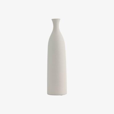 The Range EGLO Mitane White Textured Ceramic Vase - white / 10.5cm