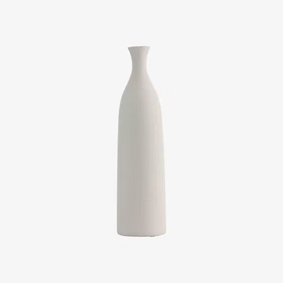 The Range EGLO Mitane White Textured Ceramic Vase - white / 10.5cm