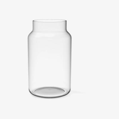 The Range Clear Round Necked Vase
