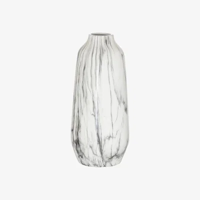 The Range Marble Olpe Tall Vase for Classic Decor - White