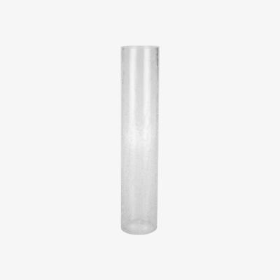 The Range Clear Cylinder Crackle Vase - 50cm