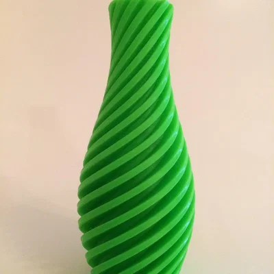 The Range Diagonal Vase 14cm - Light Green