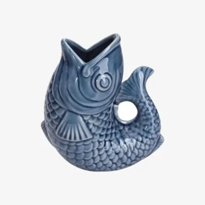 The Range Fish Vase - Blue