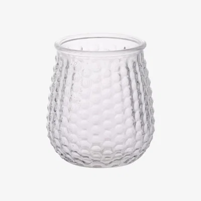 The Range Bubble Pattern Glass Posy Vase H11 cm - Clear