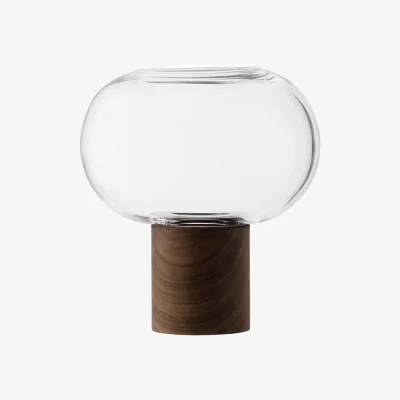 The Range LSA Oblate Glass Vase Lantern - Clear / 21.5cm