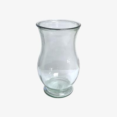 The Range Curvy Glass Flower Vase H17cm - Clear