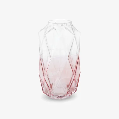 The Range White Polyresin Square Edged Vase - Glass 100%
