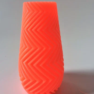 The Range Zigzag Vase 11cm - Orange