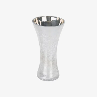 The Range Crackle Vase - Silver
