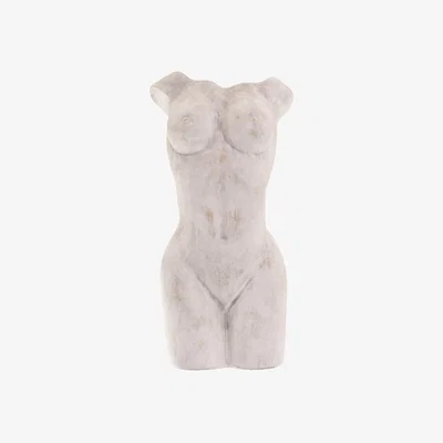 The Range Large Female Figure Vase Sculptural Accent - Stone