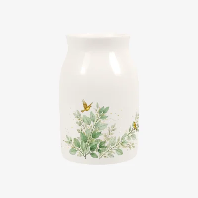 The Range Golden Birds Small Porcelain Vase - Multicoloured