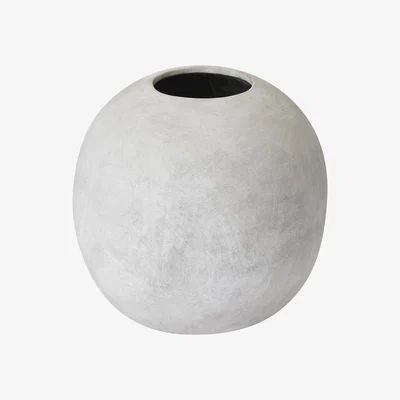 The Range Domilo Globe Vase for Elegant Home Accent - Stone