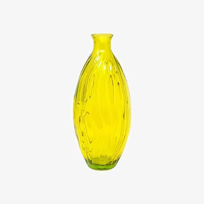 The Range Verano Recycled Glass Ola Tall Vase Lime Green - Yellow