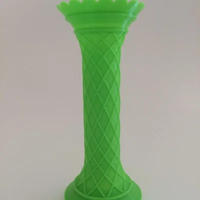 The Range 3D Printed Tower Vase  - Green