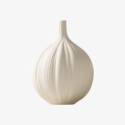 The Range Minimalist Twist Porcelain Vase - White