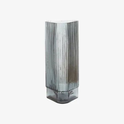 The Range Cabrina Large Blue Glass Vase - Glass 100%
