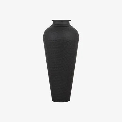 The Range Hill Interiors Hammered Vase - Black